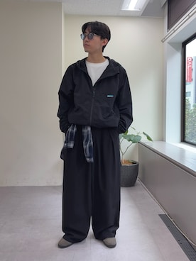 「アイテム（マウンテンパーカー）」を使った、ゆいととさん（メンズ・170cm）の秋コーディネート