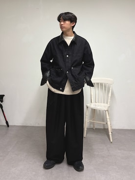 「アイテム（デニムジャケット）」を使った、ゆいととさん（メンズ・170cm）の秋コーディネート
