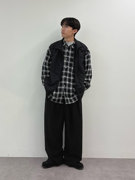 「アイテム（ベスト）」を使った、ゆいととさん（メンズ・170cm）の秋コーディネート