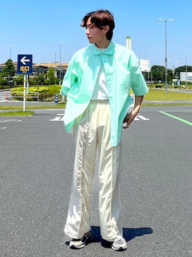 「instagramフォローお願いします」｜ゆいととさん（メンズ・170cm）の夏コーディネート