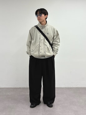 「アイテム（ナイロンジャケット）」を使った、ゆいととさん（メンズ・170cm）の秋コーディネート