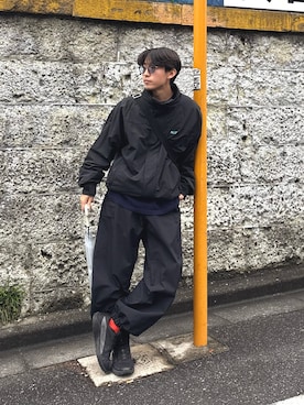 「アイテム（ナイロンジャケット）」を使った、ゆいととさん（メンズ・170cm）の秋コーディネート