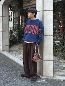 「アイテム（ハンドバッグ）」を使った、ゆいととさん（メンズ・170cm）の秋コーディネート