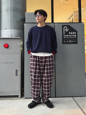 「チェック柄」｜ゆいととさん（メンズ・170cm）の秋コーディネート