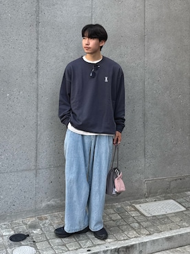 「アイテム（トートバッグ）」を使った、ゆいととさん（メンズ・170cm）の秋コーディネート