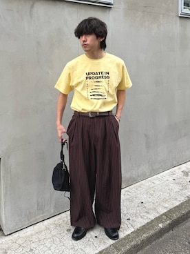 「CIAOPANIC TYPY（チャオパニックティピー）のアイテム（スラックス）」を使った、ゆいととさん（メンズ・170cm）の春コーディネート