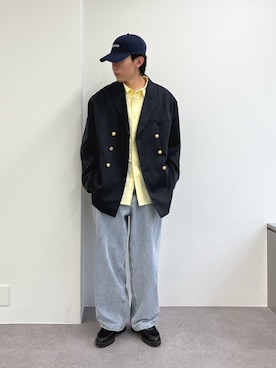 「GEVACO（ゲバコ）のアイテム（キャップ）」を使った、ゆいととさん（メンズ・170cm）の春コーディネート