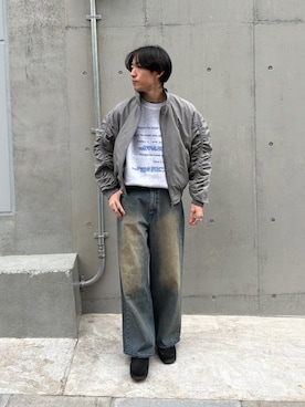 「CIAOPANIC TYPY（チャオパニックティピー）のアイテム（ブルゾン）」を使った、ゆいととさん（メンズ・170cm）の冬コーディネート