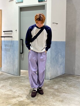 「古着のアイテム（ローファー、ブラウン系）」を使った、ゆいととさん（メンズ・170cm）の秋コーディネート