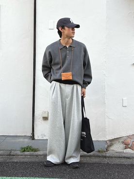 「アイテム（トップス）」を使った、ゆいととさん（メンズ・170cm）の秋コーディネート