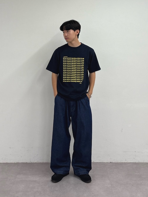 【UNISEX】【新色追加】メッセージプリント半袖Tee