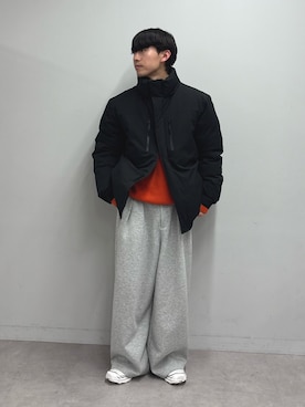 「おでかけコーデ」｜「アイテム（ダウンジャケット/コート）」を使った、ゆいととさん（メンズ・170cm）の冬コーディネート