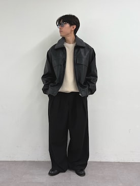 「CIAOPANIC TYPY（チャオパニックティピー）のアイテム（ブルゾン）」を使った、ゆいととさん（メンズ・170cm）の秋コーディネート