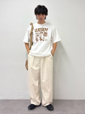 「Disney（ディズニー）のアイテム」を使った、ゆいととさん（メンズ・170cm）の夏コーディネート
