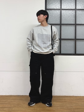 「アイテム（スウェット）」を使った、ゆいととさん（メンズ・170cm）の冬コーディネート