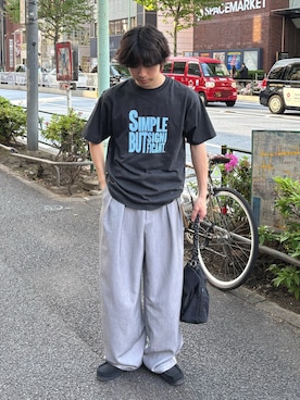 「CIAOPANIC TYPY（チャオパニックティピー）のアイテム（スラックス）」を使った、ゆいととさん（メンズ・170cm）の春コーディネート