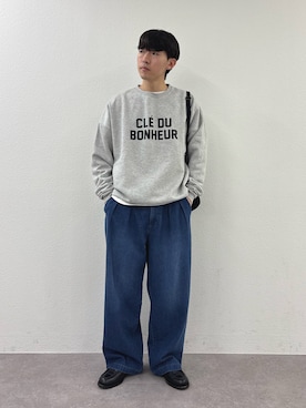 「アイテム（スウェット）」を使った、ゆいととさん（メンズ・170cm）の秋コーディネート