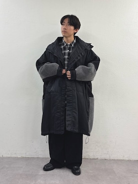 「アイテム（モッズコート）」を使った、ゆいととさん（メンズ・170cm）の秋コーディネート