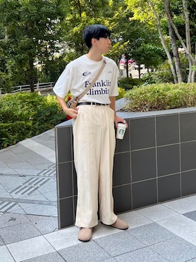 「CIAOPANIC TYPY（チャオパニックティピー）のアイテム（サンダル）」を使った、ゆいととさん（メンズ・170cm）の夏コーディネート
