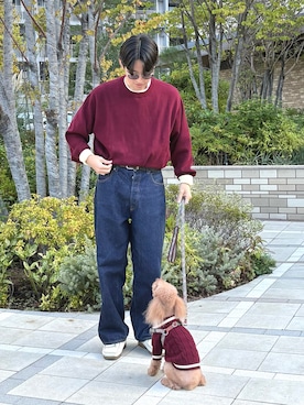 「アイテム（ペットウェア）」を使った、ゆいととさん（メンズ・170cm）の秋コーディネート