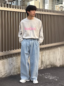 「SEADAM（シーダム）のアイテム」を使った、ゆいととさん（メンズ・170cm）の春コーディネート