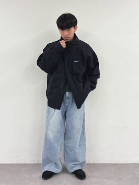 「アイテム（ナイロンジャケット）」を使った、ゆいととさん（メンズ・170cm）の冬コーディネート