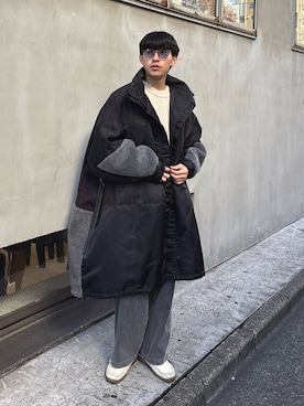 「アイテム（モッズコート）」を使った、ゆいととさん（メンズ・170cm）の秋コーディネート