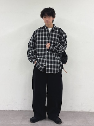 「CIAOPANIC TYPY(チャオパニックティピー)の【WEB限定】【UNISEX】ルーズシルエットレギュラーカラーアソートシャツ(シャツ/ブラウス)」を使った、ゆいととさん(メンズ・170cm)の秋コーディネート