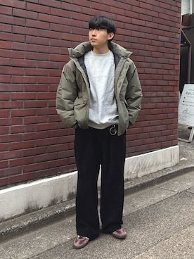 「CIAOPANIC TYPY（チャオパニックティピー）のアイテム（スラックス）」を使った、ゆいととさん（メンズ・170cm）の冬コーディネート