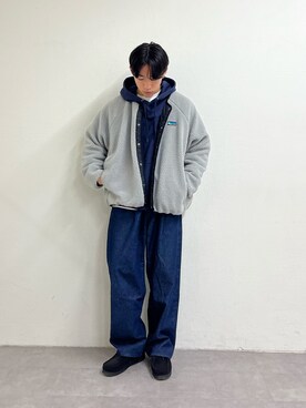 「CIAOPANIC TYPY（チャオパニックティピー）のアイテム（パーカー）」を使った、ゆいととさん（メンズ・170cm）の冬コーディネート