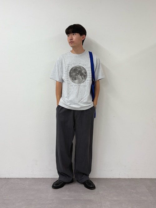 【WEB限定】【新色追加】ムーンクレーター＆アースロゴプリントTee
