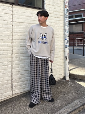 「ワイドシルエット」｜ゆいととさん（メンズ・170cm）の秋コーディネート