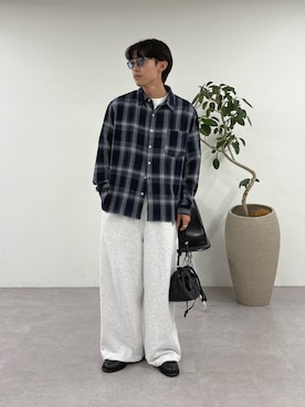 「アイテム（スウェットパンツ）」を使った、ゆいととさん（メンズ・170cm）の秋コーディネート