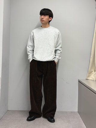 「CIAOPANIC TYPY（チャオパニックティピー）の【ロングシーズン着回し】【ユニセックス】ヴィンテージ切り替えスウェット（スウェット）」を使った、ゆいととさん（メンズ・170cm）の冬コーディネート