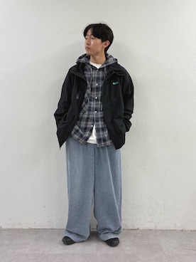 「アイテム（ナイロンジャケット）」を使った、ゆいととさん（メンズ・170cm）の秋コーディネート
