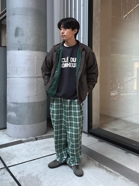 「アイテム（ナイロンジャケット）」を使った、ゆいととさん（メンズ・170cm）の秋コーディネート