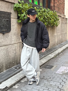 「アイテム（ダウンジャケット/コート）」を使った、ゆいととさん（メンズ・170cm）の秋コーディネート