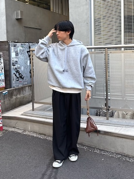 「CIAOPANIC TYPY（チャオパニックティピー）のアイテム（パーカー）」を使った、ゆいととさん（メンズ・170cm）の冬コーディネート