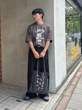 「アイテム（トートバッグ）」を使った、ゆいととさん（メンズ・170cm）の夏コーディネート