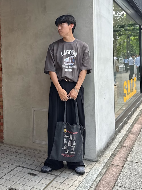 【ユニセックス】ビックシルエットアソートグラフィックプリントTee