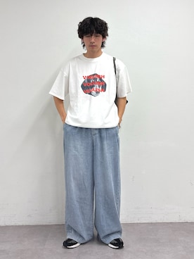 「CIAOPANIC TYPY（チャオパニックティピー）のアイテム（パンツ）」を使った、ゆいととさん（メンズ・170cm）の夏コーディネート