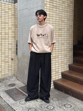 「アイテム（トップス）」を使った、ゆいととさん（メンズ・170cm）の夏コーディネート