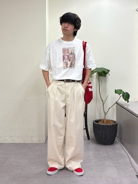 「CIAOPANIC TYPY（チャオパニックティピー）のアイテム（パンツ）」を使った、ゆいととさん（メンズ・170cm）の春コーディネート