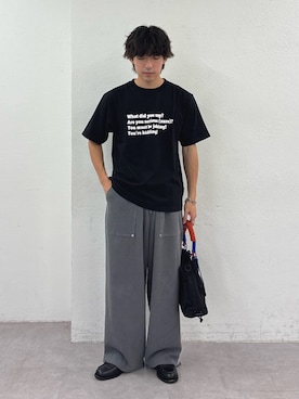 「SOUNDSGOOOOD（サウンズグッド）の【SOUNDS GOOOOD】2WAYナイロンタックギャザーパラコードBAG/WEB限定カラー追加（トートバッグ）」を使った、ゆいととさん（メンズ・170cm）の夏コーディネート
