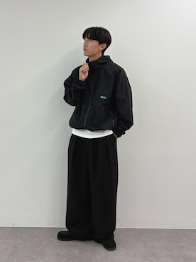 「アイテム（マウンテンパーカー）」を使った、ゆいととさん（メンズ・170cm）の秋コーディネート