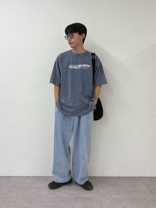 【ユニセックス】フロストモーションロゴプリント半袖Tee