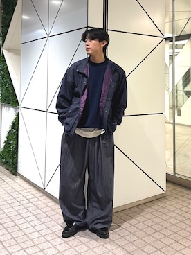 「アイテム（ナイロンジャケット）」を使った、ゆいととさん（メンズ・170cm）の秋コーディネート