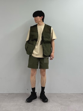 「DOD（ディーオーディー）のアイテム（パンツ）」を使った、ゆいととさん（メンズ・170cm）の春コーディネート