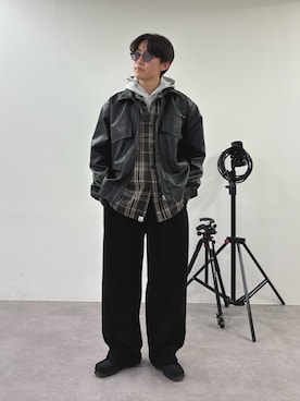 「アイテム（ブルゾン）」を使った、ゆいととさん（メンズ・170cm）の秋コーディネート