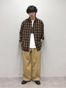 「CIAOPANIC TYPY（チャオパニックティピー）のアイテム（パンツ）」を使った、ゆいととさん（メンズ・170cm）の春コーディネート